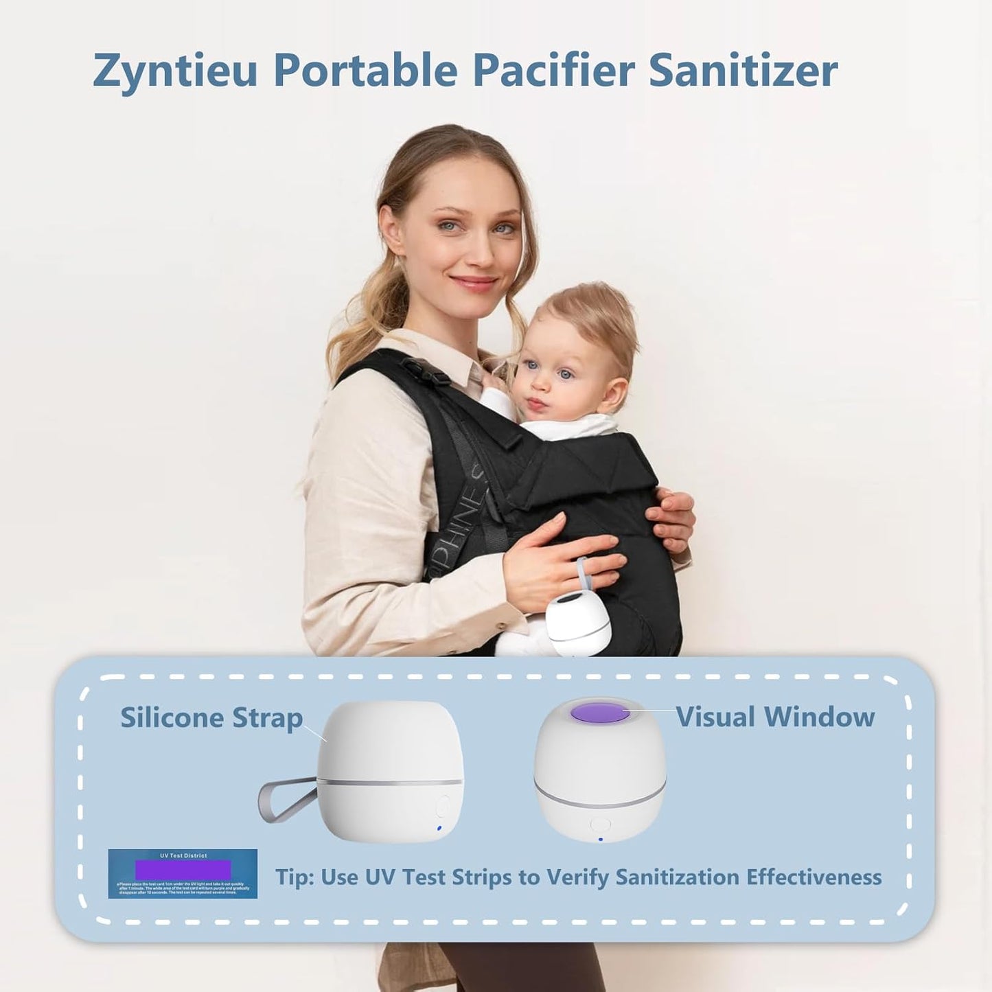 LittleNesti™ Portable UV-C Pacifier Sanitizer