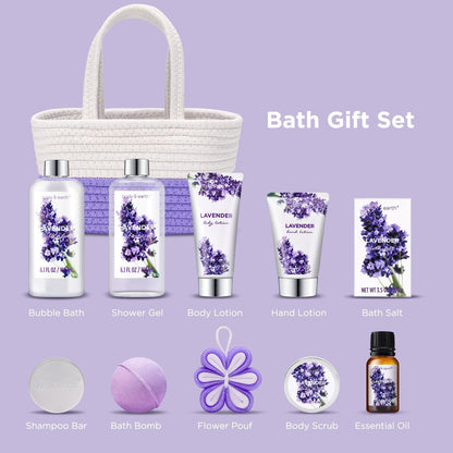 Lavender Postpartum Retreat Gift Basket