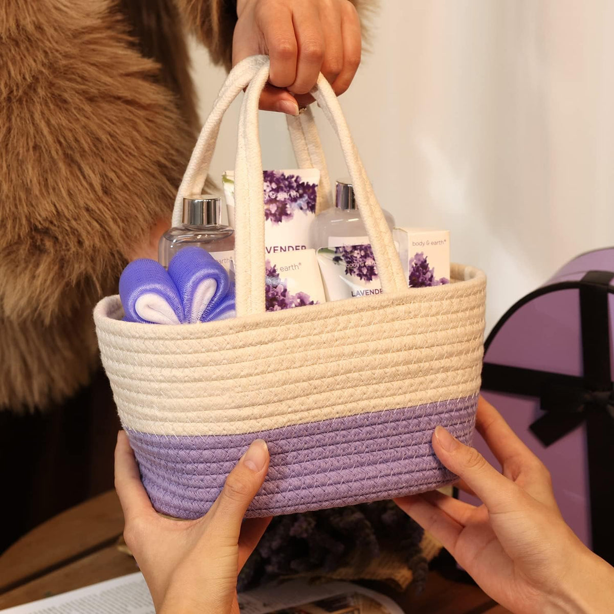Lavender Postpartum Retreat Gift Basket