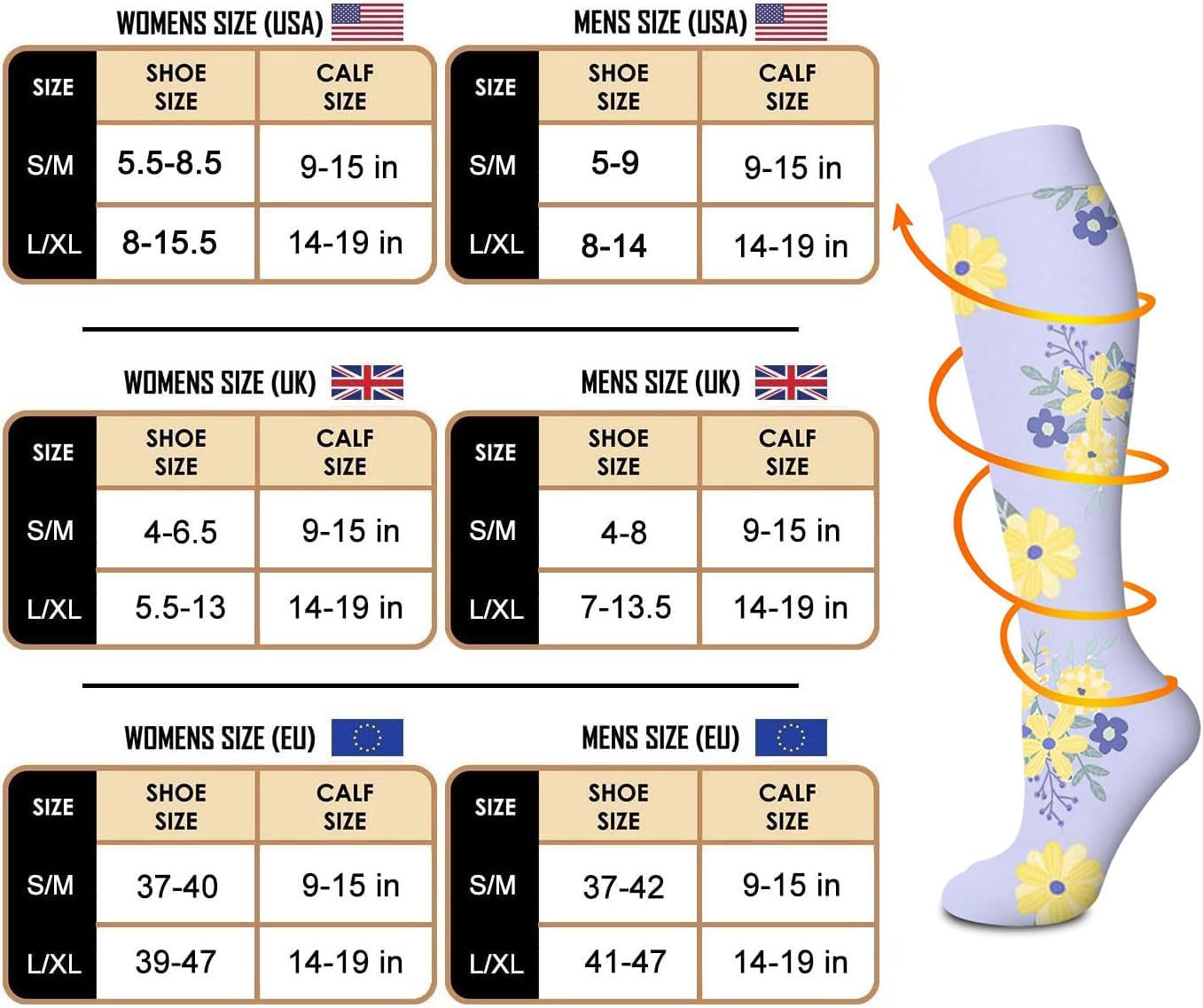 LittleNesti™ Premium Copper Compression Socks 6-Pack