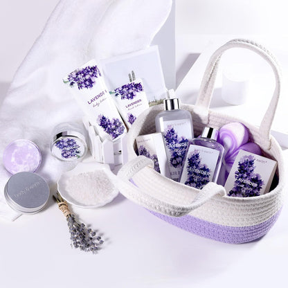 Lavender Postpartum Retreat Gift Basket