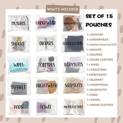 LittleNesti™ Hospital Essentials Storage Bag – Organised & Accessible