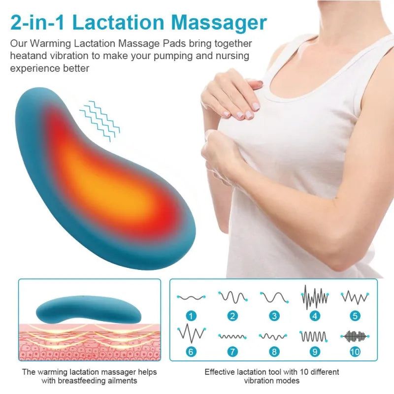 Lactation Comfort Massager with Heat & Vibration