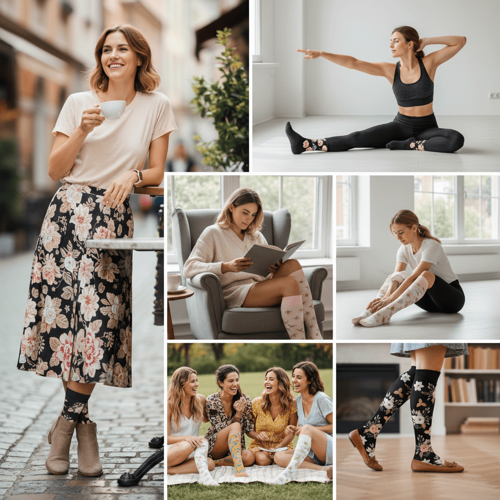 LittleNesti™ Premium Copper Compression Socks 6-Pack