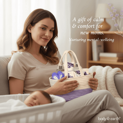 Lavender Postpartum Retreat Gift Basket