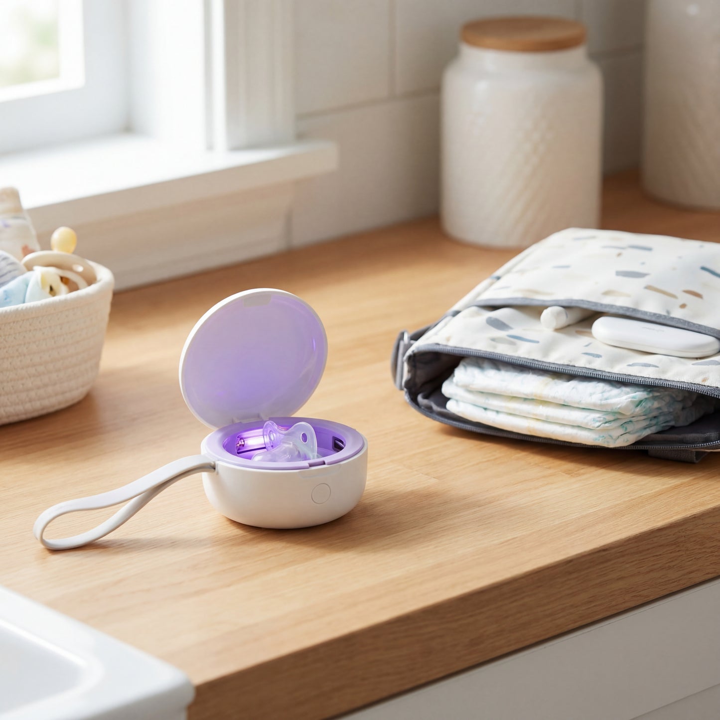 LittleNesti™ Portable UV-C Pacifier Sanitizer